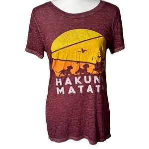 Disney "Hakuna Matata" Lion King Graphic Tee – Women's M Animal Kingdom Vacation